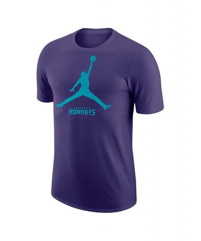 Men's Brand Purple Charlotte Hornets Essential T-shirt $21.60 T-Shirts