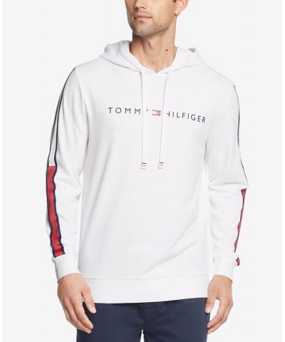 Men's Modern Essentials Colorblocked French Terry Hoodie White $19.29 Pajama