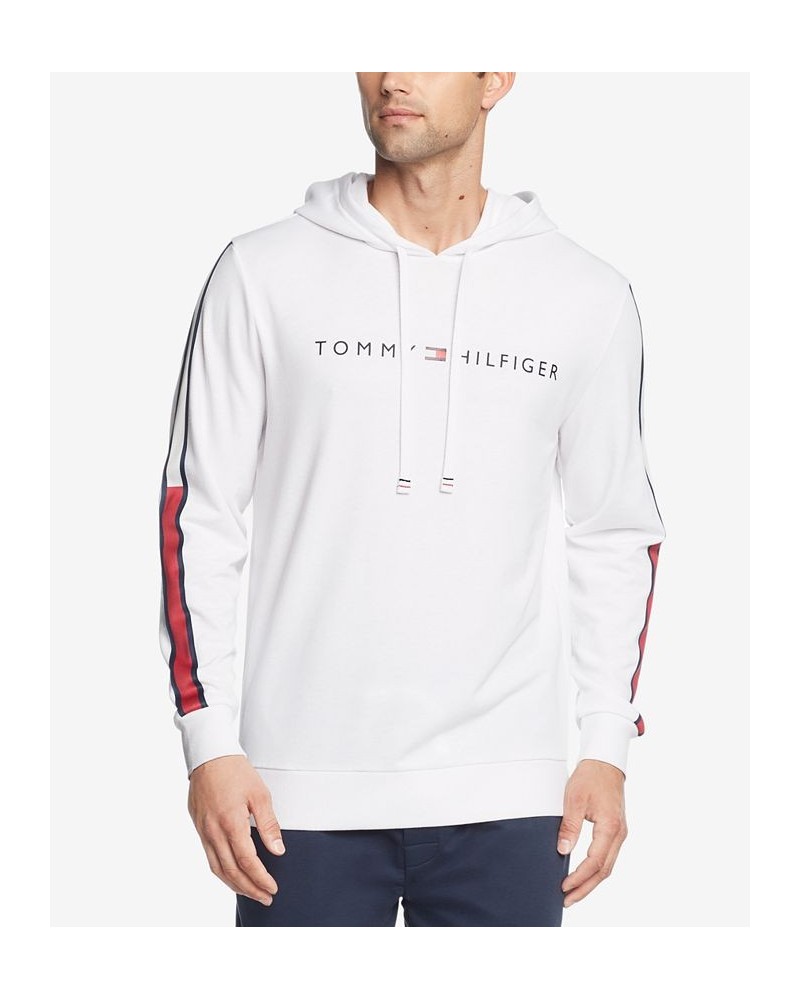 Men's Modern Essentials Colorblocked French Terry Hoodie White $19.29 Pajama