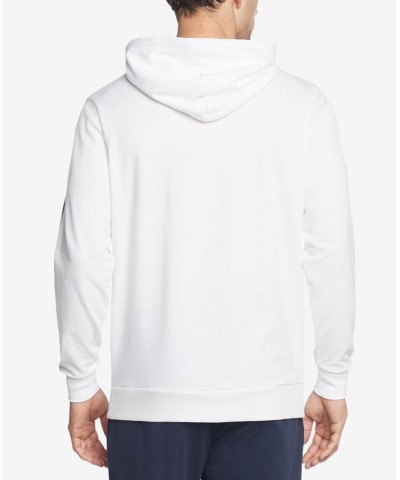 Men's Modern Essentials Colorblocked French Terry Hoodie White $19.29 Pajama