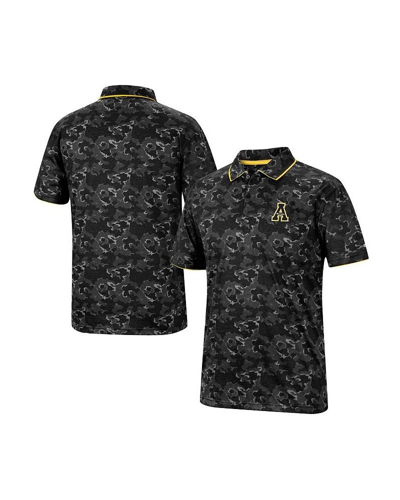 Men's Black Appalachian State Mountaineers Speedman Polo Shirt $32.99 Polo Shirts