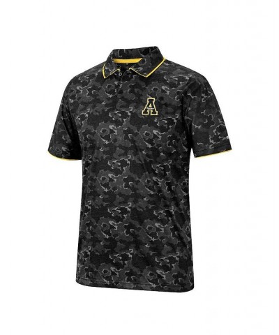 Men's Black Appalachian State Mountaineers Speedman Polo Shirt $32.99 Polo Shirts