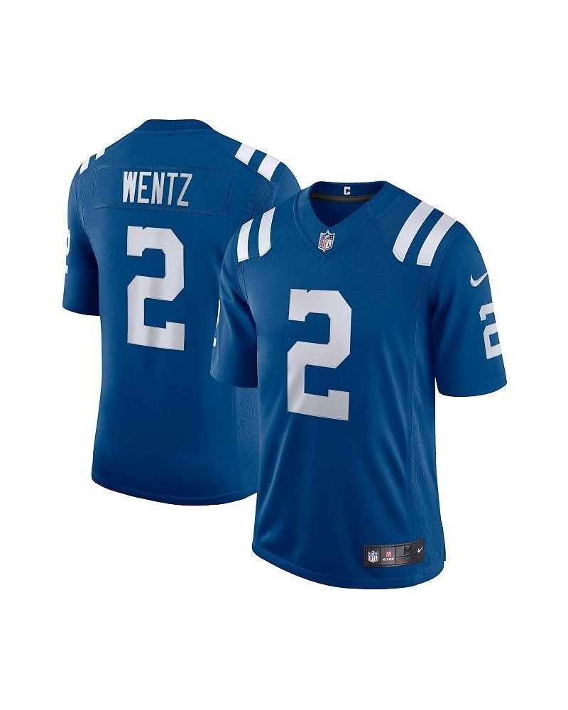 Men's Carson Wentz Royal Indianapolis Colts Vapor Limited Jersey $48.00 Jersey