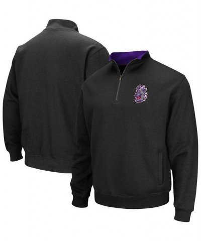 Men's Black James Madison Dukes Tortugas Logo Quarter-Zip Jacket $30.59 Sweatshirt