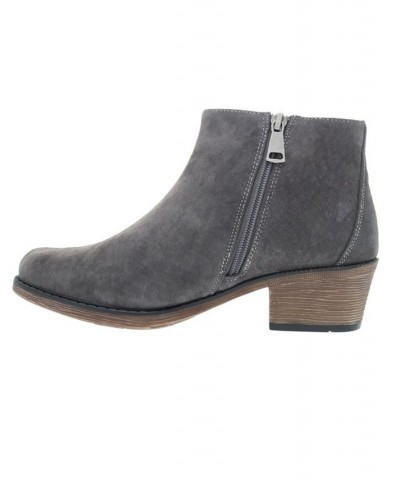 Women's Rebel Ankle Boots Gray $50.58 Shoes