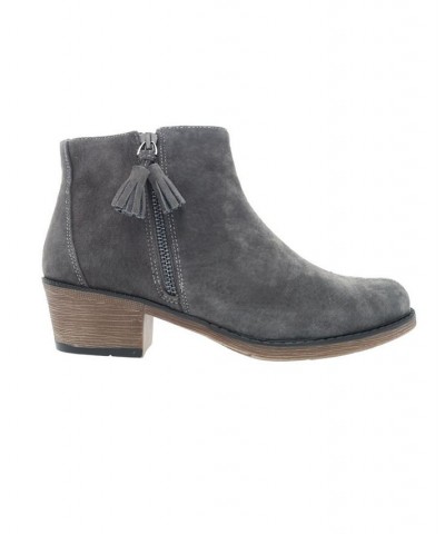 Women's Rebel Ankle Boots Gray $50.58 Shoes