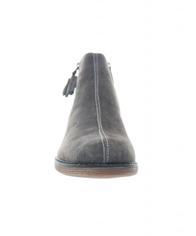 Women's Rebel Ankle Boots Gray $50.58 Shoes