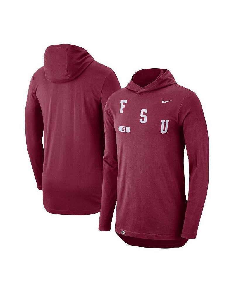 Men's Garnet Florida State Seminoles Team Performance Long Sleeve Hoodie T-shirt $34.09 T-Shirts