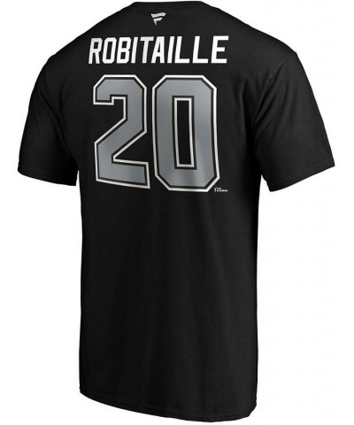 Men's Luc Robitaille Black Los Angeles Kings Authentic Stack Retired Player Name and Number T-shirt $15.98 T-Shirts