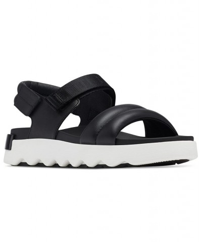 Women's Viibe Ankle-Strap Slingback Sport Sandals Black $52.65 Shoes