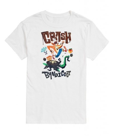 Men's Crash Bandicoot T-shirt White $20.64 T-Shirts