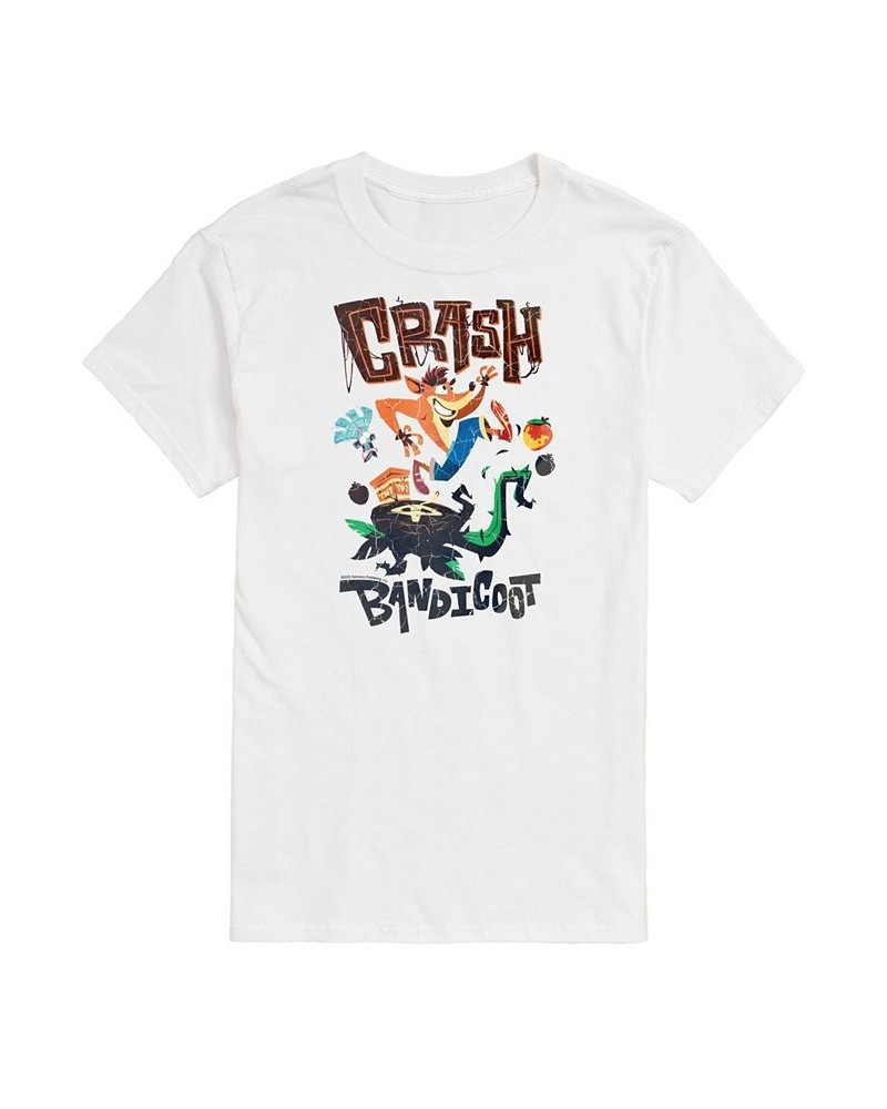 Men's Crash Bandicoot T-shirt White $20.64 T-Shirts