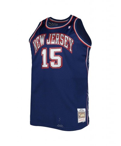 Men's Vince Carter Navy New Jersey Nets Big and Tall Hardwood Classics 2006-07 Swingman Jersey $52.50 Jersey