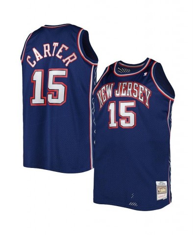 Men's Vince Carter Navy New Jersey Nets Big and Tall Hardwood Classics 2006-07 Swingman Jersey $52.50 Jersey