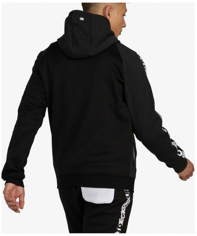 Men's Big and Tall Hasta La Vista Pullover Hoodie Black $44.00 Sweatshirt