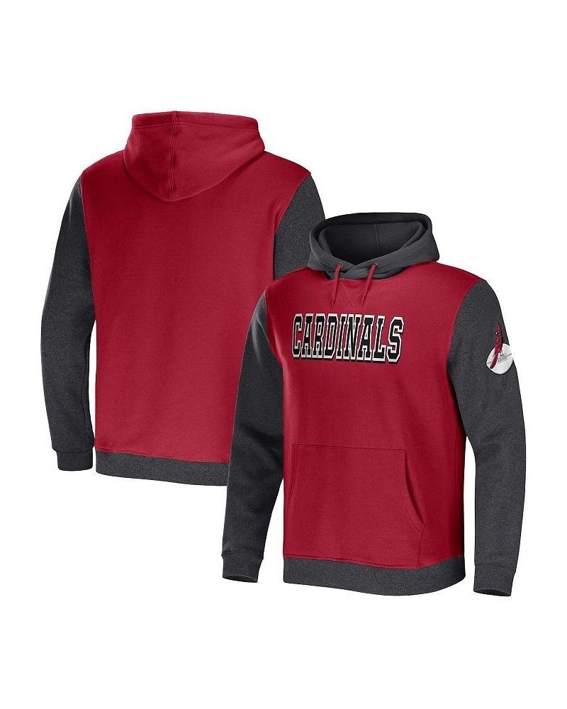 Men's NFL x Darius Rucker Collection by Cardinal, Charcoal Arizona Cardinals Colorblock Pullover Hoodie $31.05 Sweatshirt