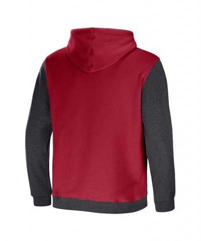 Men's NFL x Darius Rucker Collection by Cardinal, Charcoal Arizona Cardinals Colorblock Pullover Hoodie $31.05 Sweatshirt