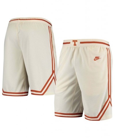 Men's Cream Texas Longhorns Retro Replica Performance Basketball Shorts $36.00 Shorts