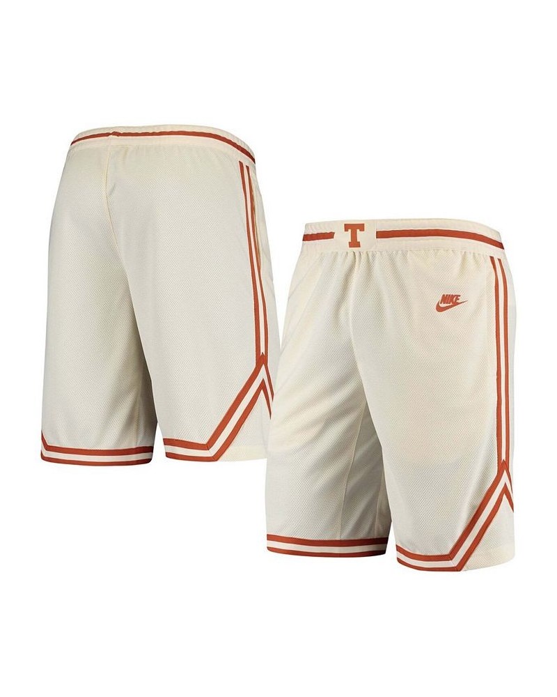 Men's Cream Texas Longhorns Retro Replica Performance Basketball Shorts $36.00 Shorts