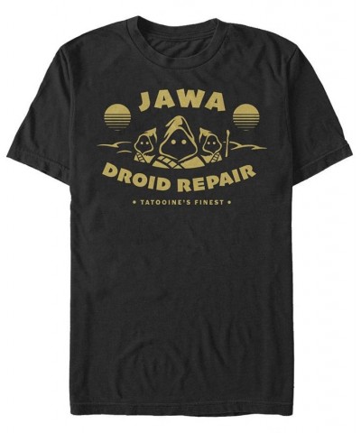 Men's Jawa Repair Short Sleeve Crew T-shirt Black $15.75 T-Shirts