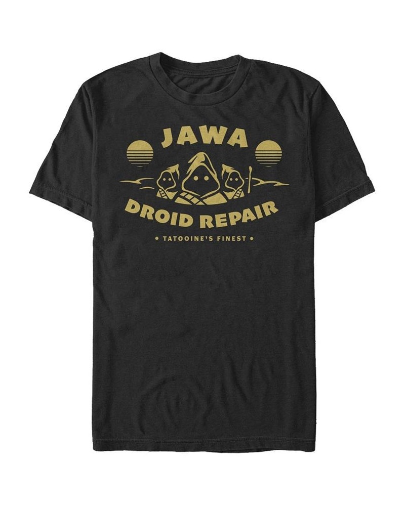 Men's Jawa Repair Short Sleeve Crew T-shirt Black $15.75 T-Shirts