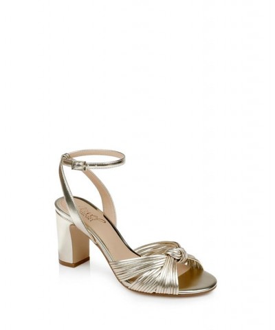 Women's Christen Evening Sandals Gold $54.74 Shoes