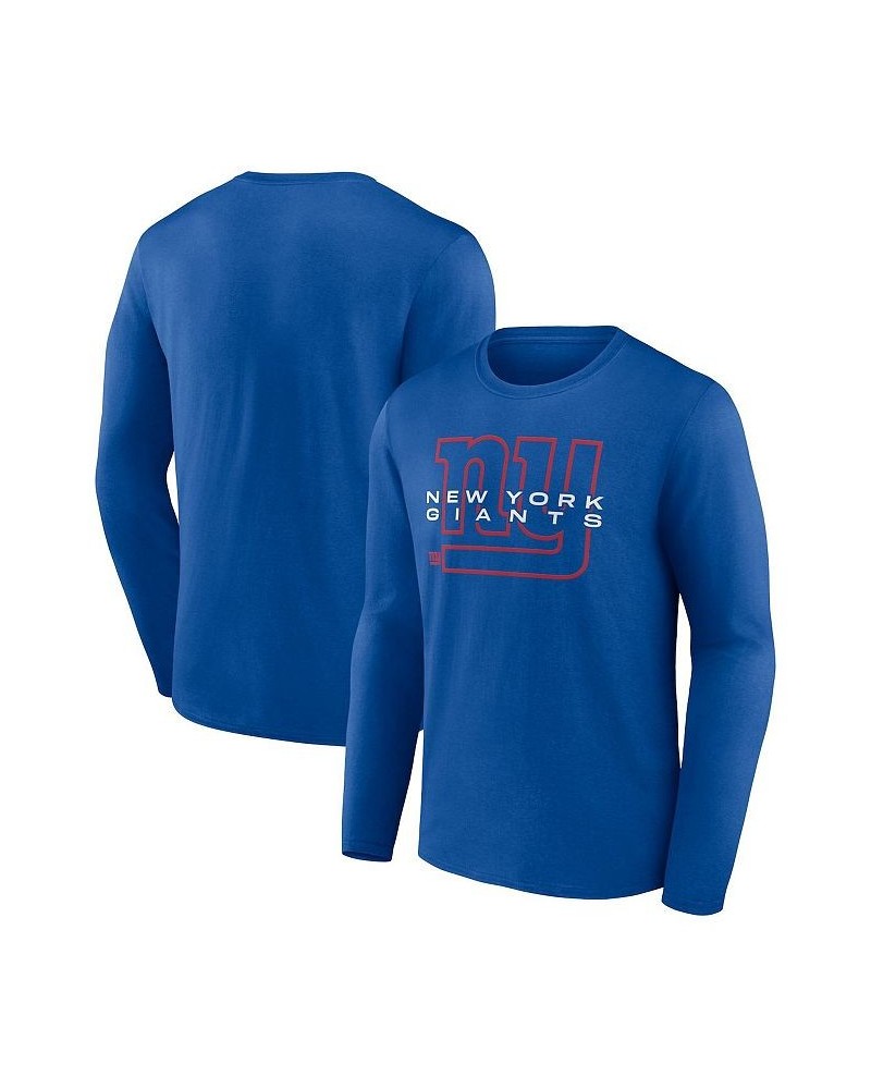 Men's Branded Royal New York Giants Advance to Victory Long Sleeve T-shirt $26.99 T-Shirts