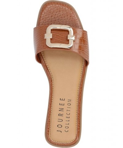 Women's Joarie Croco Sandals Tan/Beige $36.75 Shoes