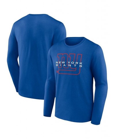 Men's Branded Royal New York Giants Advance to Victory Long Sleeve T-shirt $26.99 T-Shirts