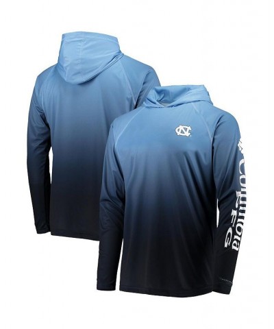 Men's Carolina Blue North Carolina Tar Heels Terminal Tackle Omni-Shade UPF 50 Long Sleeve Hooded Top $23.10 T-Shirts