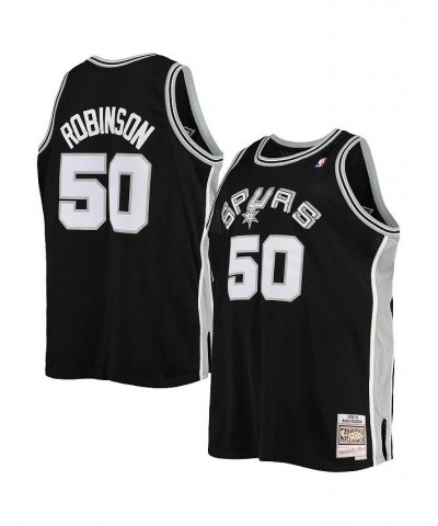 Men's David Robinson Black San Antonio Spurs Big and Tall Hardwood Classics Jersey $54.00 Jersey