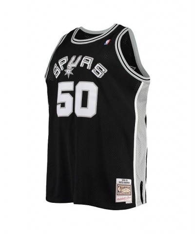 Men's David Robinson Black San Antonio Spurs Big and Tall Hardwood Classics Jersey $54.00 Jersey