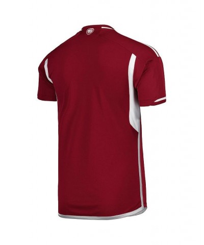 Men's Burgundy Latvia National Team 2022/23 Home Replica Jersey $44.00 Jersey