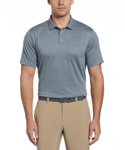 Men's Fine Line Eco Short Sleeve Golf Polo Shirt with Pocket PD04 $19.72 Polo Shirts