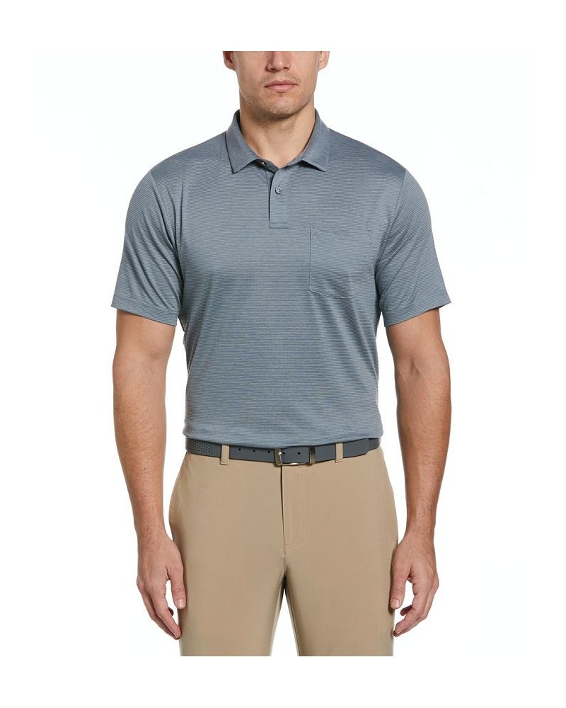 Men's Fine Line Eco Short Sleeve Golf Polo Shirt with Pocket PD04 $19.72 Polo Shirts