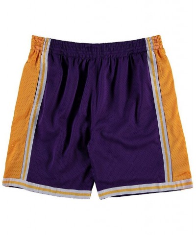 Men's Mitchell Ness Purple Los Angeles Lakers Big Tall Hardwood Classics Swingman Shorts $32.12 Shorts