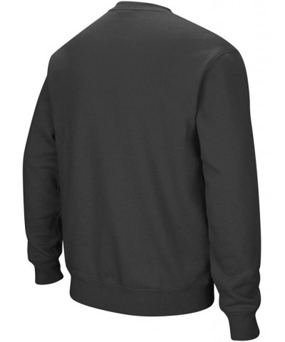 Men's Charcoal Nebraska Huskers Arch Logo Crew Neck Sweatshirt $25.20 Sweatshirt