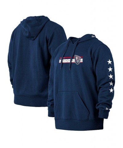 Men's Navy Brooklyn Nets 2021/22 City Edition Big and Tall Pullover Hoodie $27.06 Sweatshirt