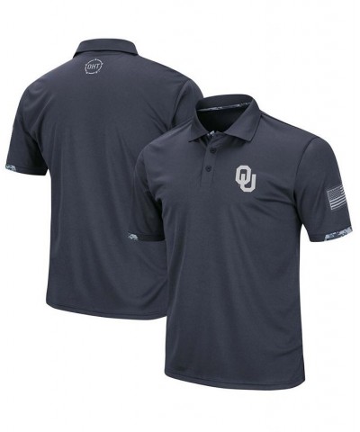 Men's Charcoal Oklahoma Sooners OHT Military Inspired Appreciation Digital Camo Polo $28.04 Polo Shirts