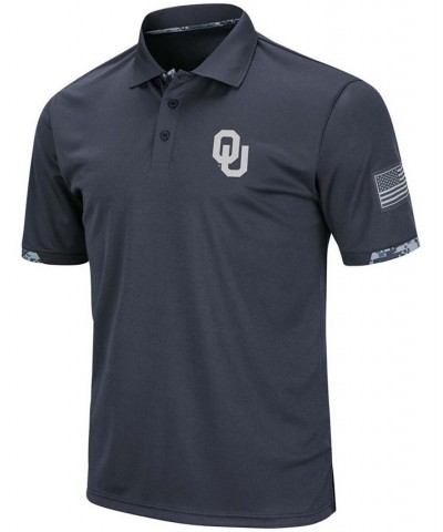 Men's Charcoal Oklahoma Sooners OHT Military Inspired Appreciation Digital Camo Polo $28.04 Polo Shirts