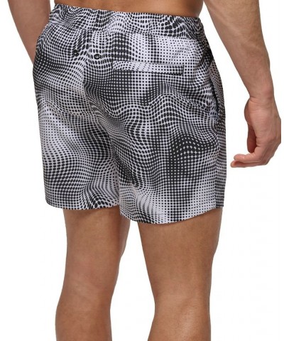 Men's 5" Optical Wrap Swim Trunks Black $15.81 Swimsuits