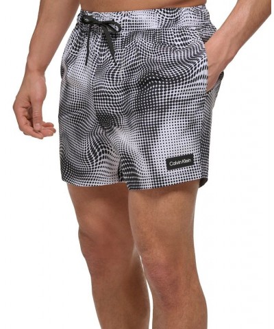 Men's 5" Optical Wrap Swim Trunks Black $15.81 Swimsuits