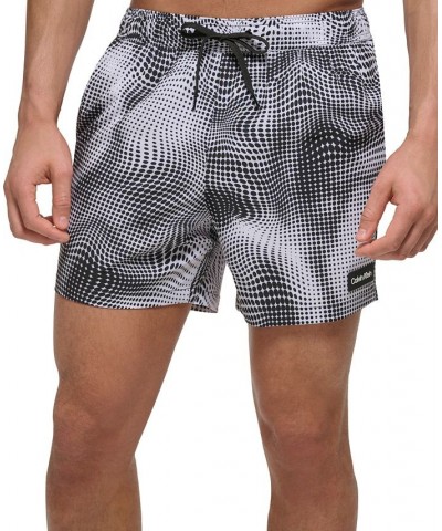 Men's 5" Optical Wrap Swim Trunks Black $15.81 Swimsuits