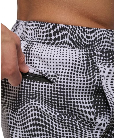 Men's 5" Optical Wrap Swim Trunks Black $15.81 Swimsuits