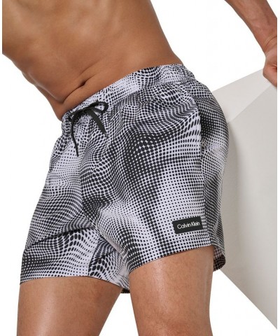 Men's 5" Optical Wrap Swim Trunks Black $15.81 Swimsuits