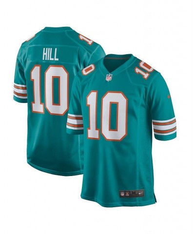 Men's Tyreek Hill Aqua Miami Dolphins Alternate Game Jersey $53.50 Jersey