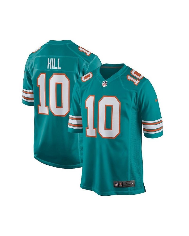 Men's Tyreek Hill Aqua Miami Dolphins Alternate Game Jersey $53.50 Jersey