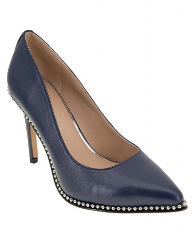 Women's Holli Chain Pump Blue $54.74 Shoes