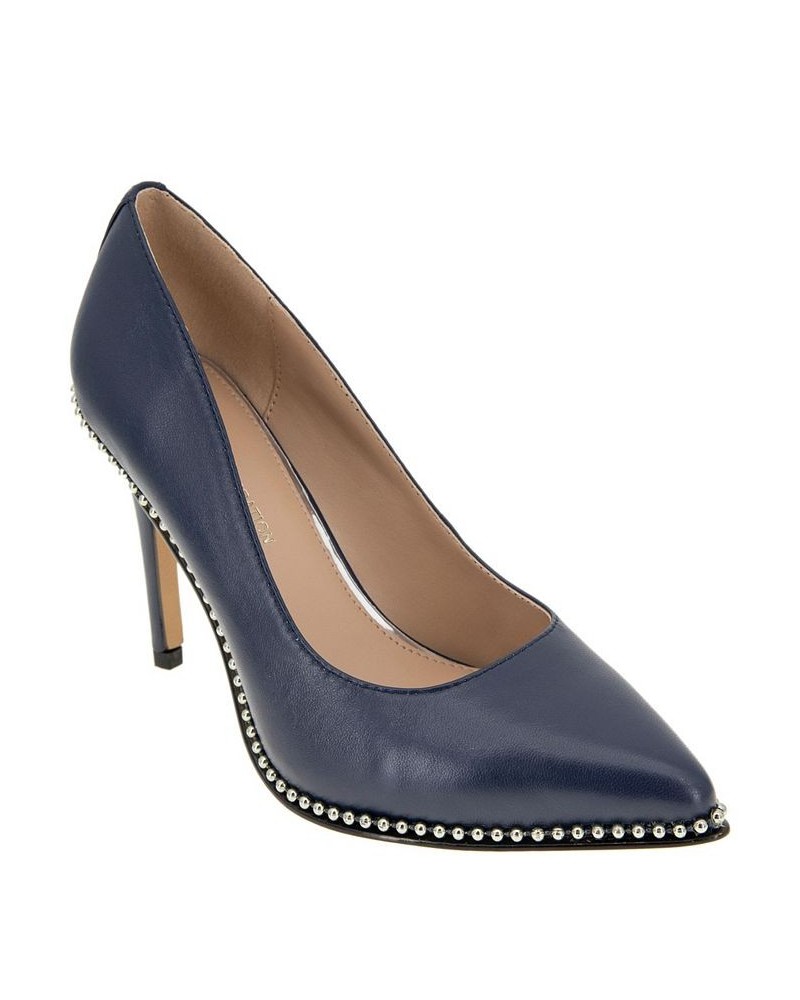 Women's Holli Chain Pump Blue $54.74 Shoes