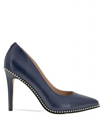 Women's Holli Chain Pump Blue $54.74 Shoes